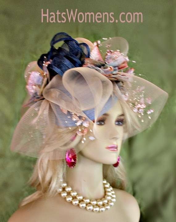 Hat Satin Velvet Flowers Sinamay Straw Winter Spring, Church Wedding Designer Hats For Women 87G