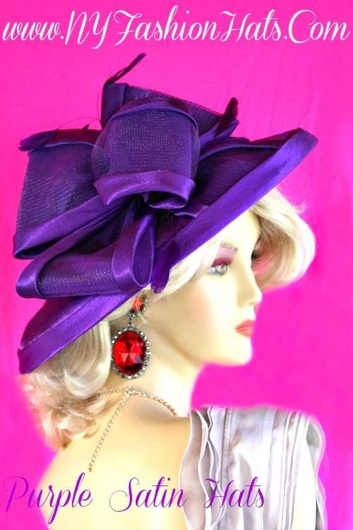 Champagne Beige Satin Designer Wedding Dress Hat Bridal Occasion Hats