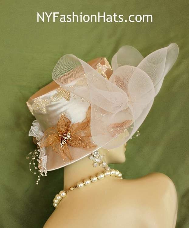 Couture Designer Satin Hats For Women