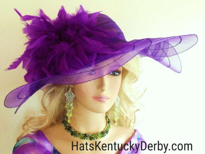 Statement Kentucky Derby Hats With Feathers