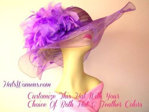 Lavender Purple Dress Hats For Women