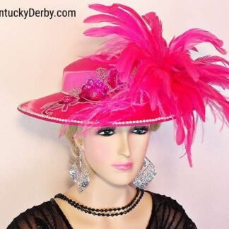 Hot Pink Couture Statement Hat For Women