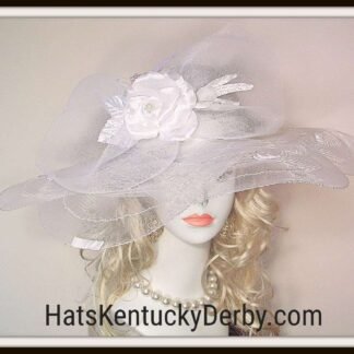 Motf Premium Bridal Wedding Church Hat
