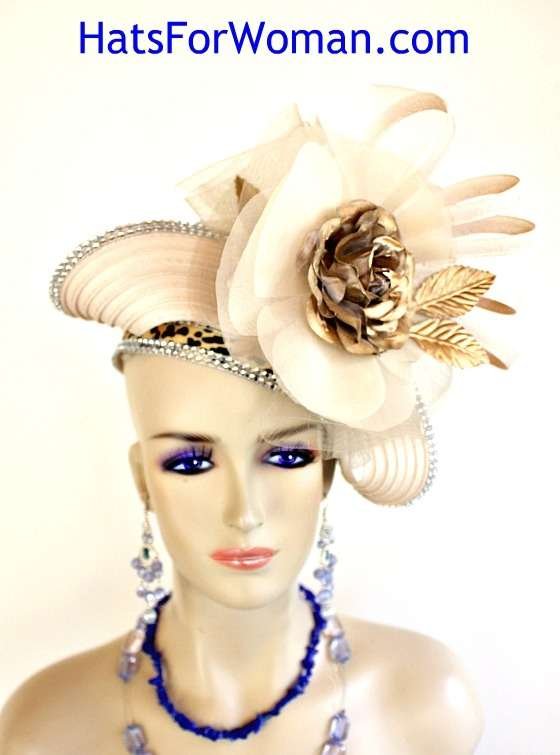 Women's Couture Millinery Hat Headpiece Bridal Wedding