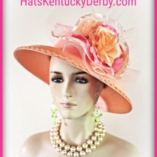 Couture Statement Designer Hat For Wedding Church Races