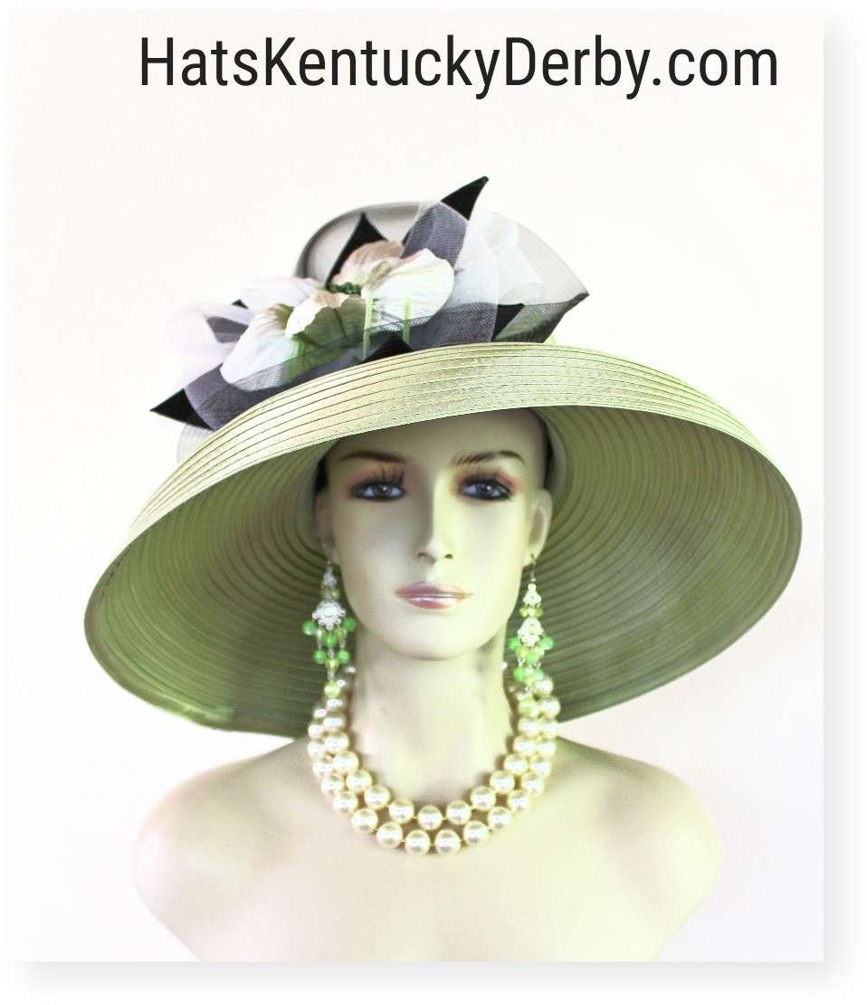 Motf Premium Olive Green Satin Women's Hat